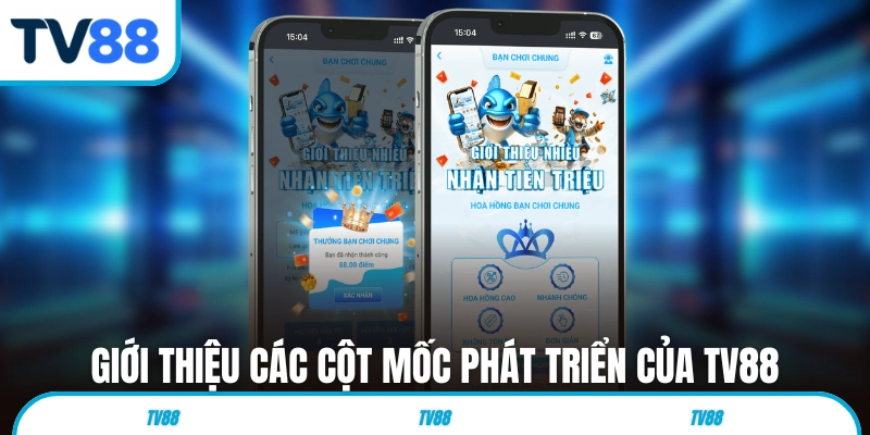 Giới thiệu các cột mốc phát triển của thương hiệu TV88 